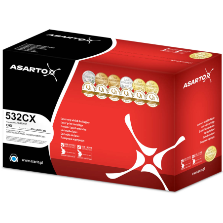 Toner Asarto do OKI 532CX | 46490607 | 6000 str. | cyan