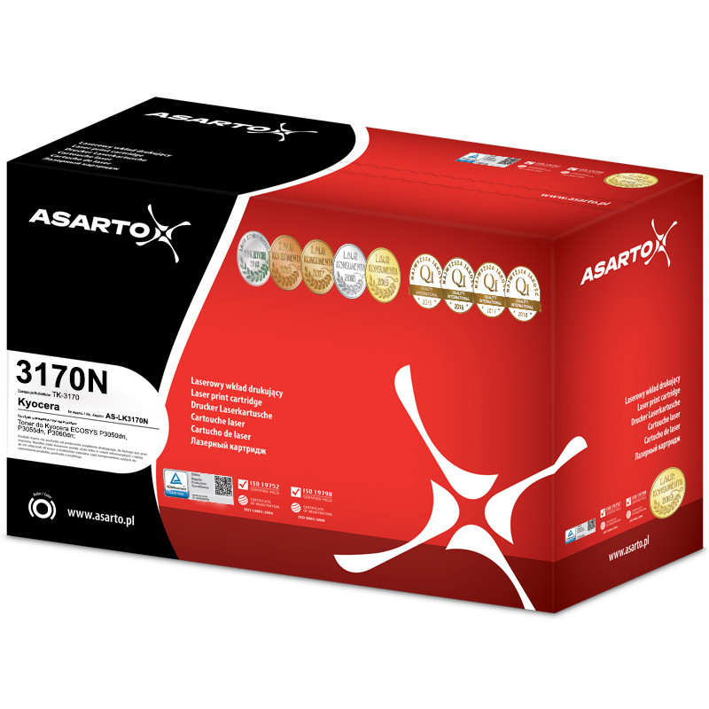 Toner Asarto do Kyocera 3170N | TK-3170 | 15500 str. | black Toner Asarto do Kyocera 3170N | TK-3170 | 15500 str. | black