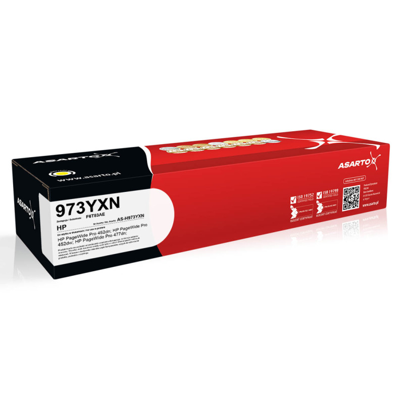 Tusz Asarto do HP 973YXN | F6T83AE | 7000 str. | yellow Tusz Asarto do HP 973YXN | F6T83AE | 7000 str. | yellow