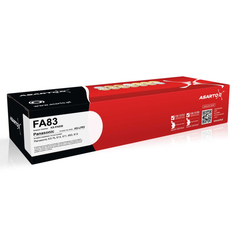 Toner Asarto do Panasonic FA83 | KX-FA83E | 2500 str. | black