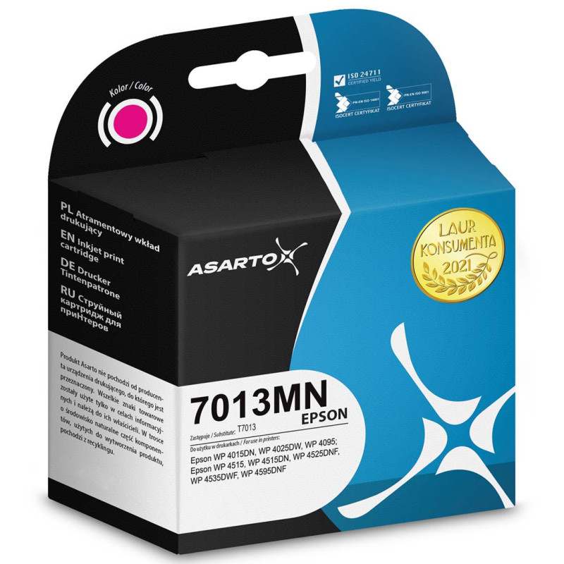 Tusz Asarto do Epson 7013MN | C13T70134010 | 3200 str. | magenta Tusz Asarto do Epson 7013MN | C13T70134010 | 3200 str. | magenta