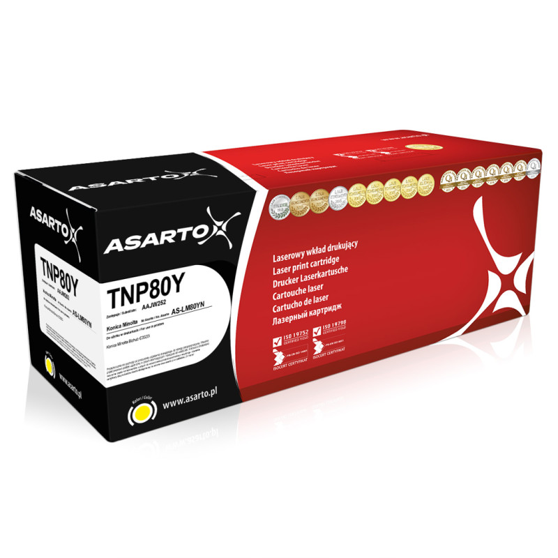 Toner Asarto do Konica-Minolta TNP80Y | AAJW252 | 9000 str. | yellow Toner Asarto do Konica-Minolta TNP80Y | AAJW252 | 9000 str. | yellow