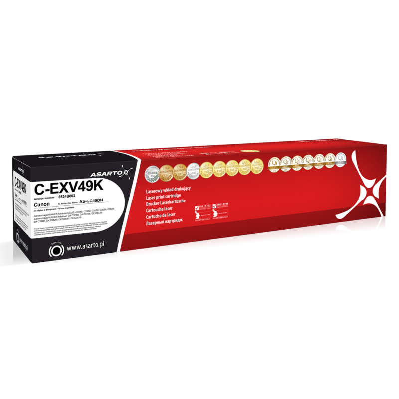 Toner Asarto do Canon C-EXV49K | 8524B002 | 36000 str. | black