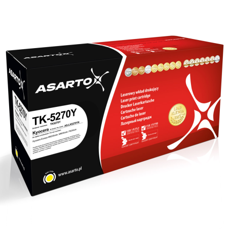 Toner Asarto do Kyocera TK5270Y | TK-5270Y | 6000 str. | yellow