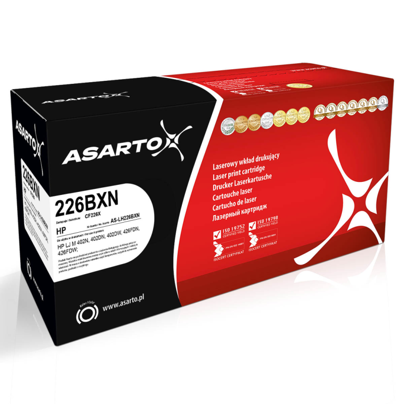 Toner Asarto do HP 226BXN | CF226X | 9000 str. | black