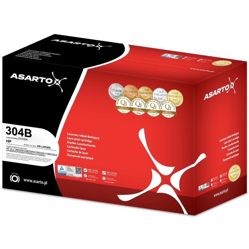 Toner Asarto do HP 304B | CC530A | 3500 str. | black Toner Asarto do HP 304B | CC530A | 3500 str. | black