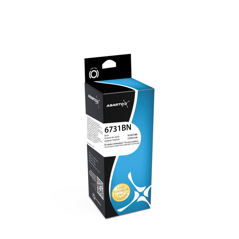 Tusz Asarto do Epson 6731BN | C13T67314A | 70ml | black Tusz Asarto do Epson 6731BN | C13T67314A | 70ml | black