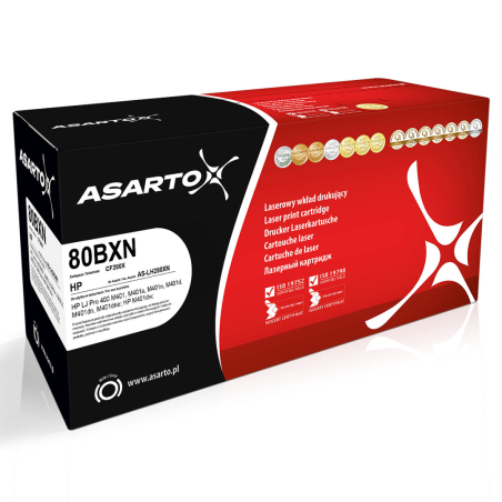 Toner Asarto do HP 80BXN | CF280X | 6900 str. | black