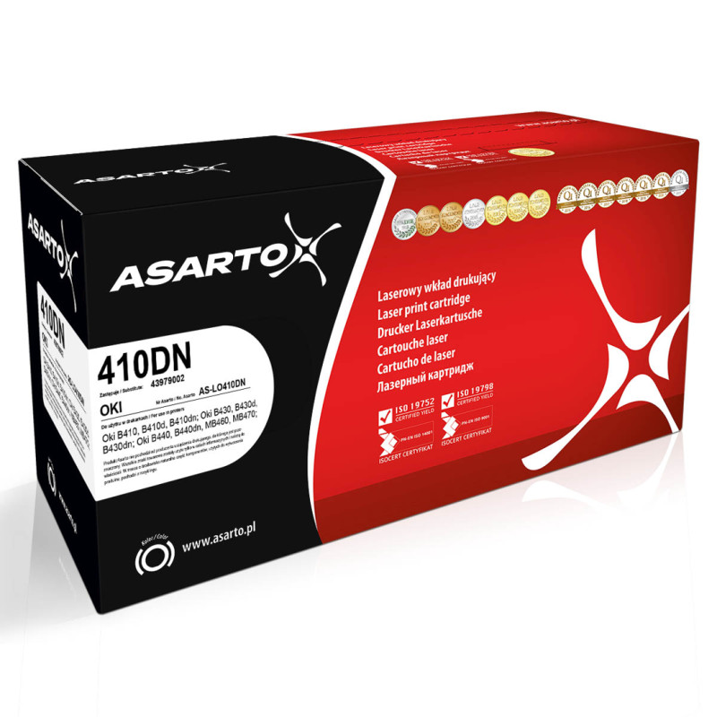 Bęben Asarto do Oki 410DN | 43979002 | 25000 str. | black Bęben Asarto do Oki 410DN | 43979002 | 25000 str. | black