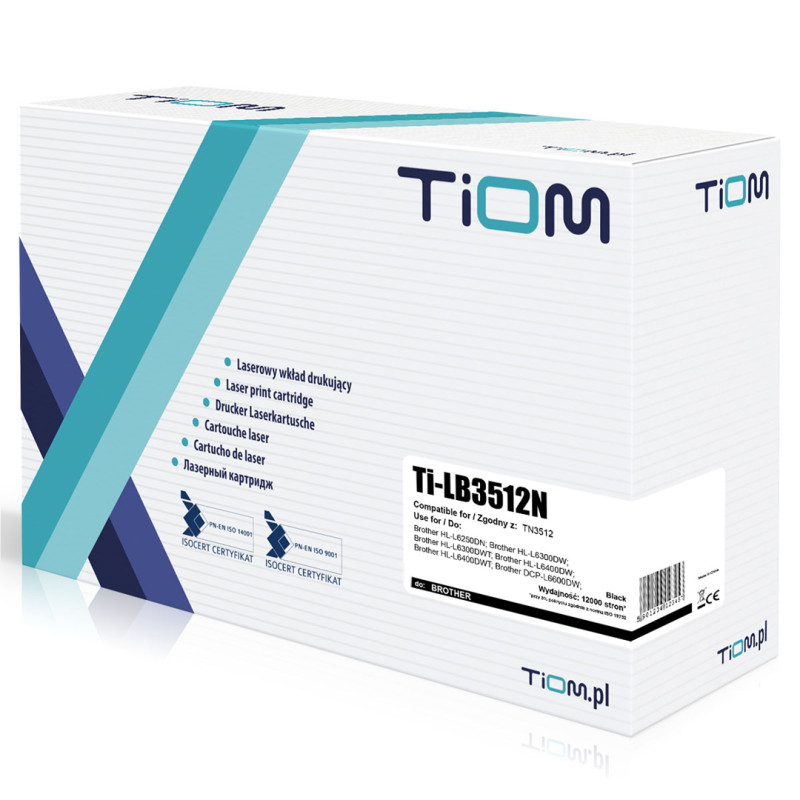 Toner Tiom do Brother B3512 | TN3512 | 12000 str. | black Toner Tiom do Brother B3512 | TN3512 | 12000 str. | black