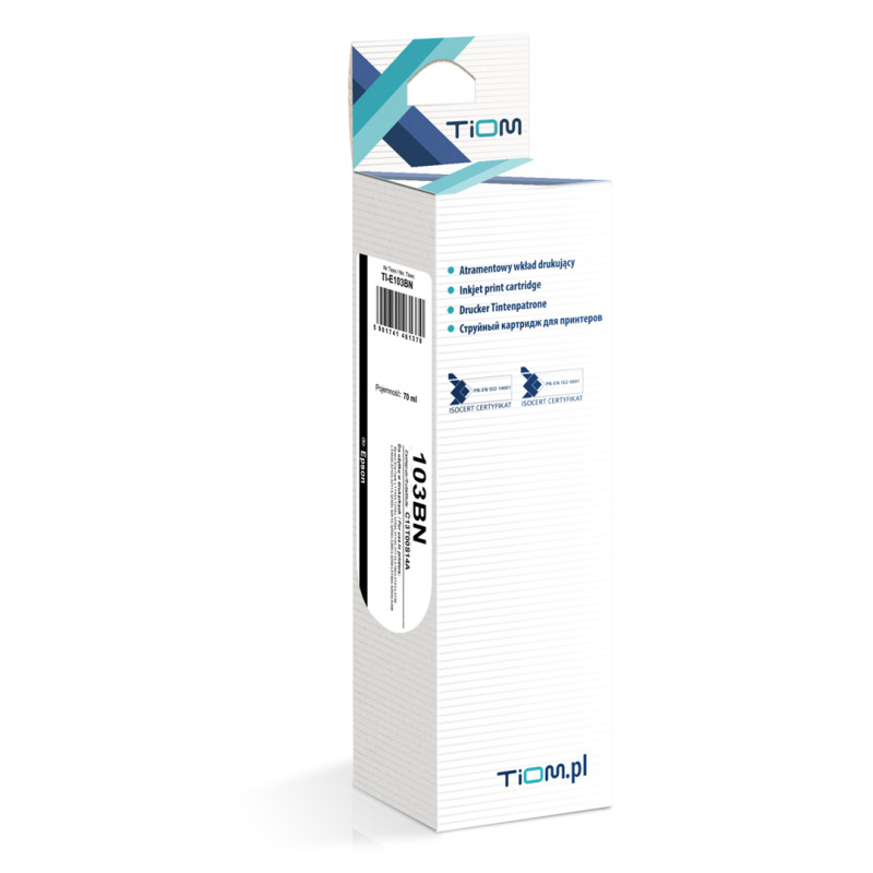 Tusz Tiom do Epson 103BN | C13T00S14A | 4500 str. | black Tusz Tiom do Epson 103BN | C13T00S14A | 4500 str. | black