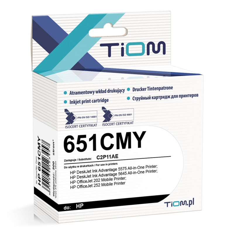 Tusz Tiom do HP 651CMY | C2P11AE | 20ml | color