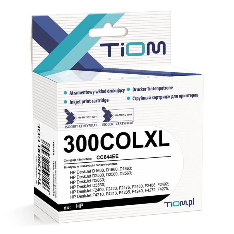 Tusz Tiom do HP 300COLXL | CC644EE | 440 str. | color Tusz Tiom do HP 300COLXL | CC644EE | 440 str. | color