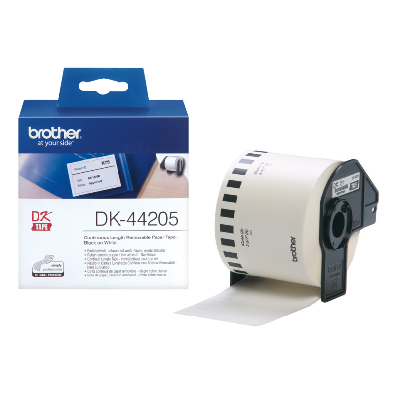 Etykieta Brother do QL-500/550/560/650/1050/1060N | 62mm x 30.48m | DK-44205 Etykieta Brother do QL-500/550/560/650/1050/1060N | 62mm x 30.48m | DK-44205