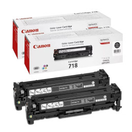 Zestaw dwóch tonerów Canon CRGP718BK do LBP-7200 | korp |2x 3 400 str. | black