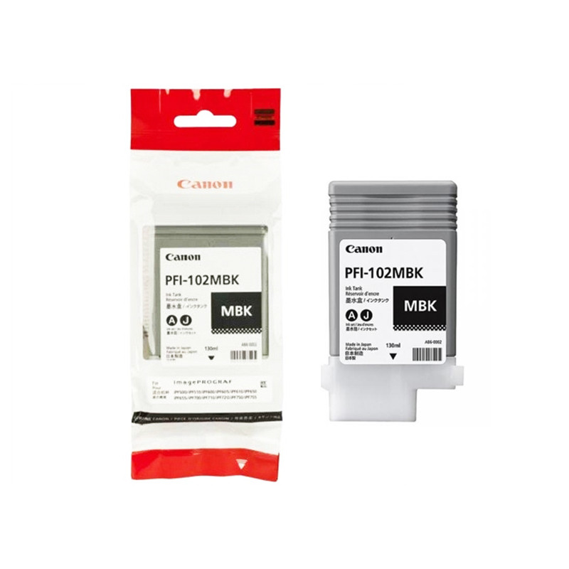 Tusz Canon PFI102MB do IPF-500/600/700/710/720/750 | 130ml | matte black Tusz Canon PFI102MB do IPF-500/600/700/710/720/750 | 130ml | matte black