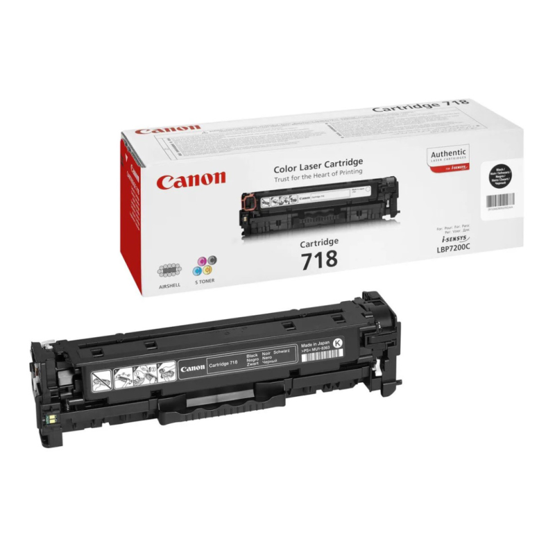 Toner Canon CRG718BK do LBP-7200/7210/7660/7680 | 3 400 str. | black