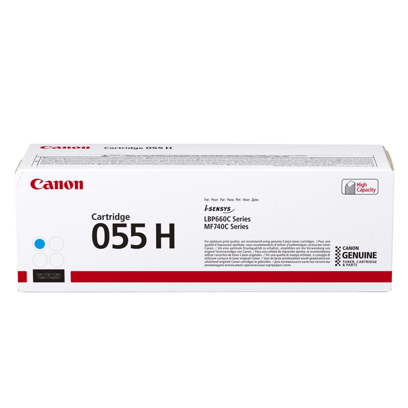 Toner Canon CRG055HC do i-SENSYS MF742Cdw/MF744Cdw | 5900 str. | Cyan