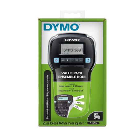 Dymo drukarka LabelManager 160 +3 taśmy S0720530 / 45013