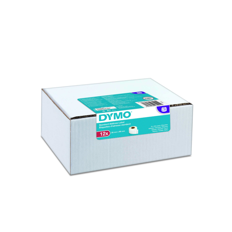 Dymo etykieta do drukarek LW 99010 | 89mm x 28mm | 12 sztuk