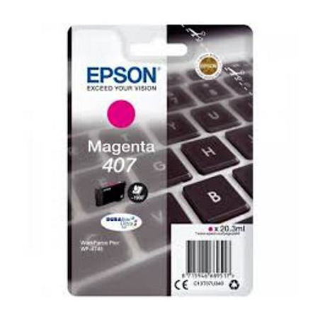 Tusz Epson 407 do WF-4745DTWF | 20,3 ml | Magenta