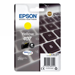 Tusz Epson 407 do WF-4745DTWF | 20,3 ml | Yellow