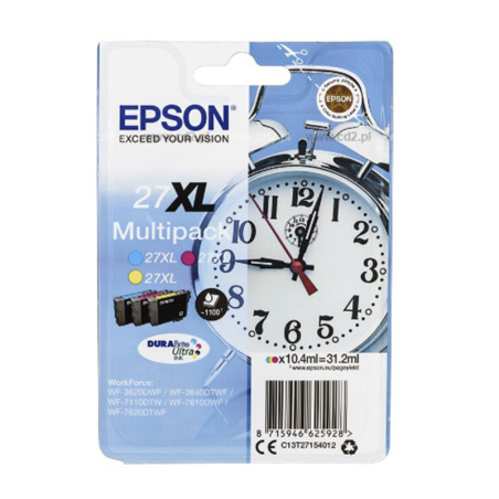 Tusz Epson T2715 XL do WF-3620DWF | 3 x 10.4ml |  CMY