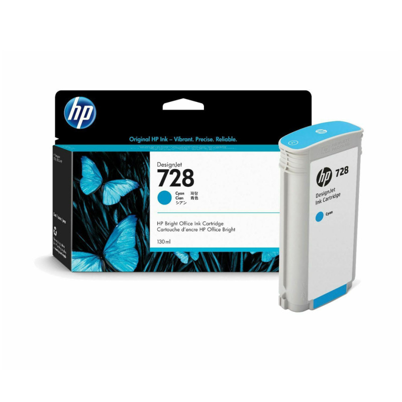 Tusz HP 728 do Designjet T730/T830 | 130ml | cyan Tusz HP 728 do Designjet T730/T830 | 130ml | cyan