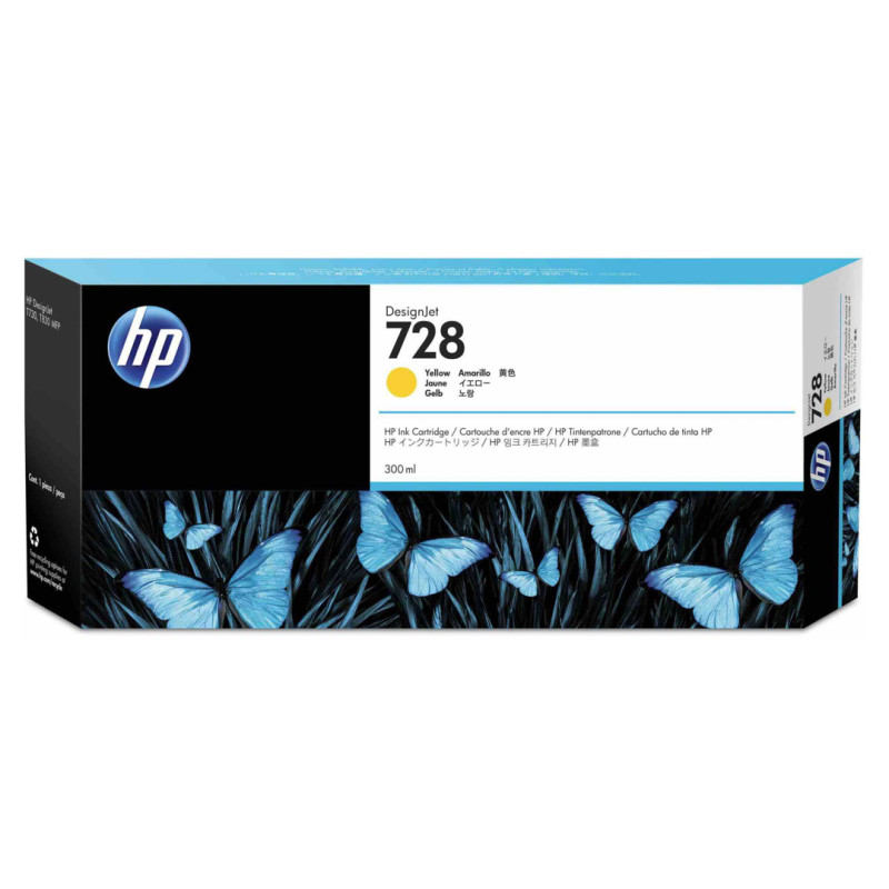 Tusz HP 728 do Designjet T730/T830 | 300ml | yellow Tusz HP 728 do Designjet T730/T830 | 300ml | yellow