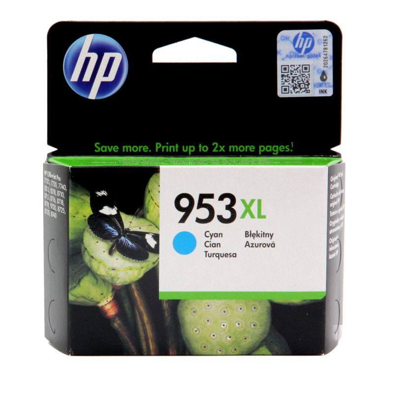 Tusz HP 953XL do OfficeJet Pro 8210/8710/8715/8720/8725 | 1 450 str. | cyan Tusz HP 953XL do OfficeJet Pro 8210/8710/8715/8720/8725 | 1 450 str. | cyan