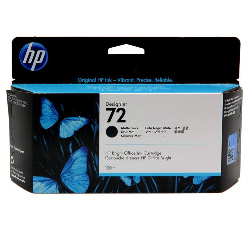 Tusz HP 72 Vivera do Designjet T610/1100/1200/1300 | 130ml | matte black Tusz HP 72 Vivera do Designjet T610/1100/1200/1300 | 130ml | matte black