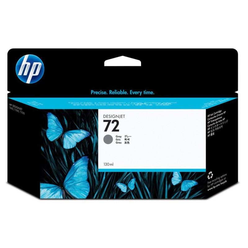 Tusz HP 72 Vivera do Designjet T610/1100/1200/1300 | 130ml | grey Tusz HP 72 Vivera do Designjet T610/1100/1200/1300 | 130ml | grey