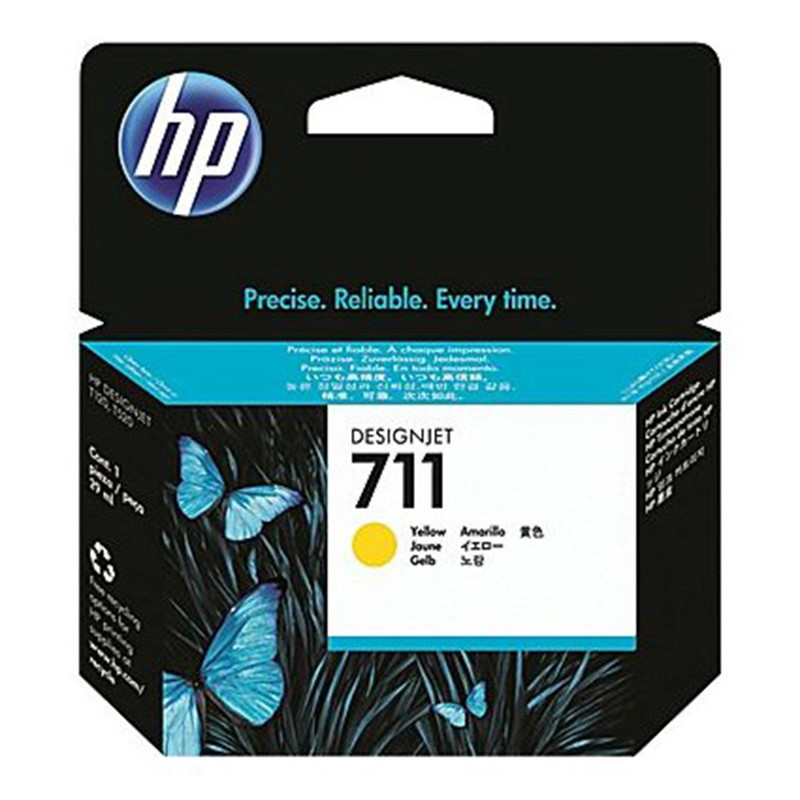 Tusz HP 711 do Designjet T120/520 | 29ml | yellow Tusz HP 711 do Designjet T120/520 | 29ml | yellow
