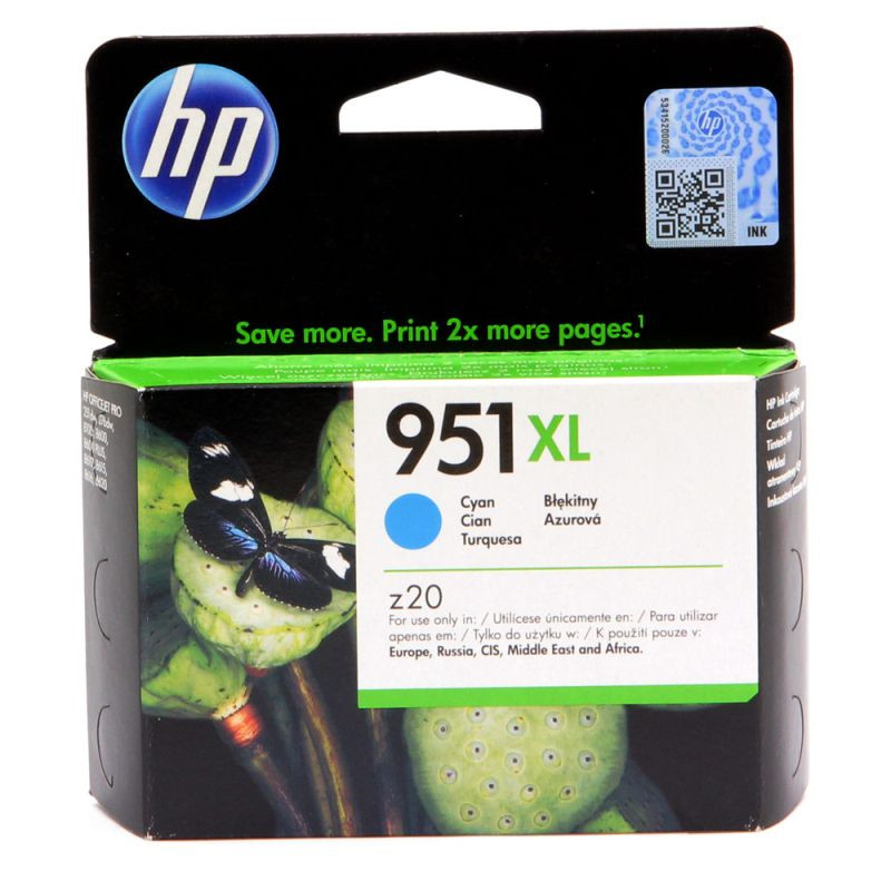 Tusz HP 951XL do Officejet Pro 8100/8600/8610/8620 | 1 500 str. | cyan Tusz HP 951XL do Officejet Pro 8100/8600/8610/8620 | 1 500 str. | cyan