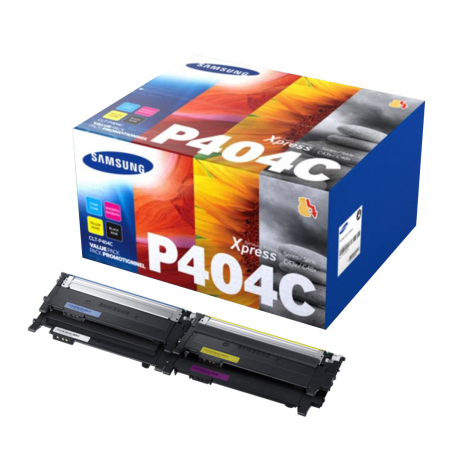 Zestaw tonerów HP do Samsung CLT-P404C | BK 1x 1 500, CMY 3x 1 000 str. | CMYK