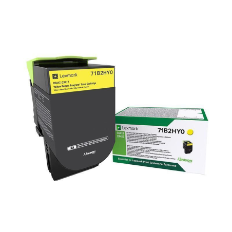 Kaseta z tonerem Lexmark 71B2HY0 do CS/CX4/517 | zwrotny | 3 500 str. | yellow