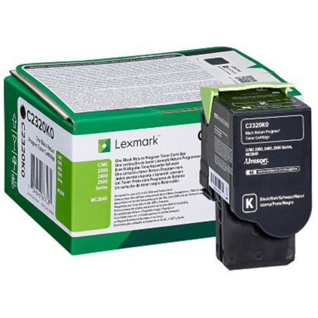 Kaseta z tonerem Lexmark do MC2640/C2325/ C2425 | zwrotna | 1 000 str. | BLACK