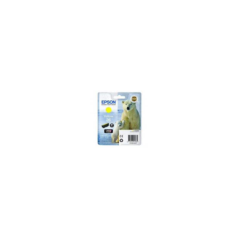 Tusz Epson T2614 do XP-600/700/800 | 4,7ml | yellow