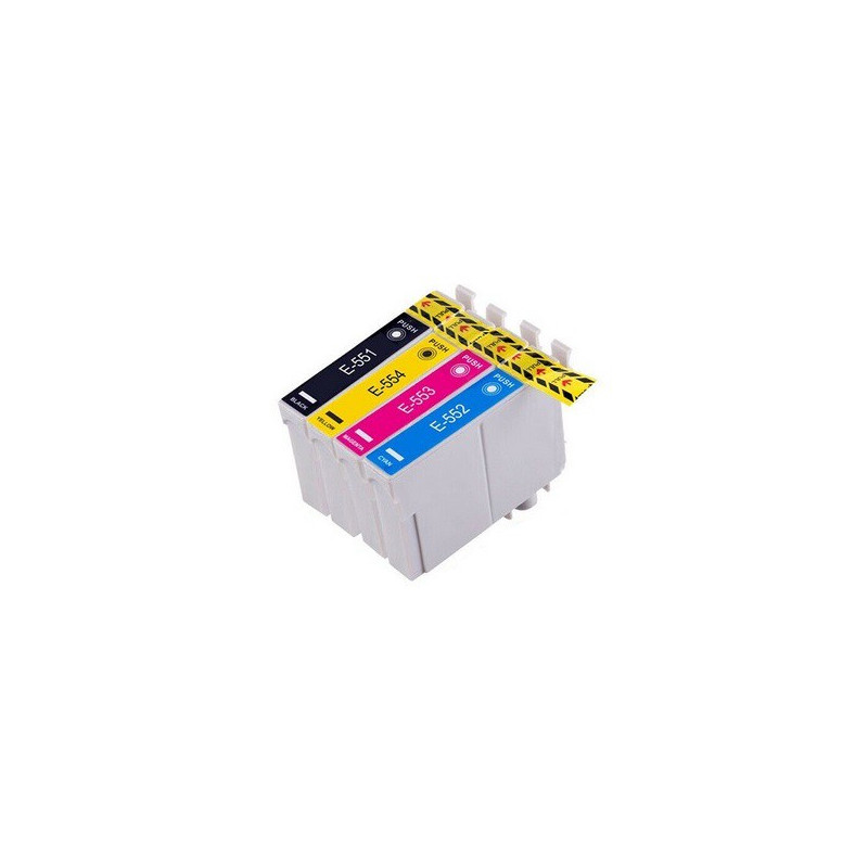 Tusze Zamienniki Zestaw T0551-T0555 do Epson (C13T05564010) (4 szt)