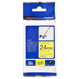 Taśma Brother zawieszka 24mm czarny nadruk / zielone tło