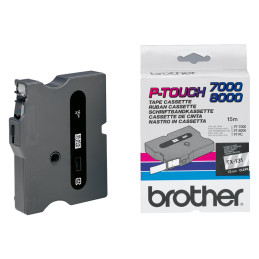 Taśma Brother laminowana 12mm x 15,4m czarny nadruk / przezroczyste tło