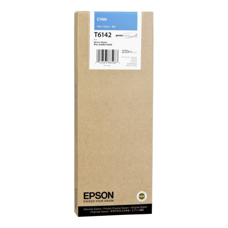 Tusz Epson T6142 do Stylus Pro 4450/4400 | 220ml |  cyan