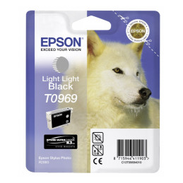 Tusz Epson T0969 do Stylus Photo R2880 | 11,4ml |  light light black