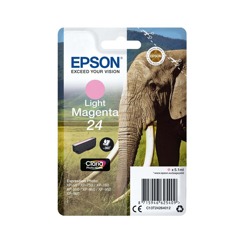 Tusz Epson T2426  do XP-750/850 | 5,1ml |  light magenta