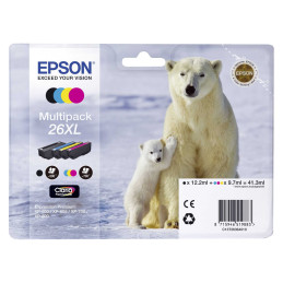 Zestaw tuszy Epson T2636 do XP-600/700/800 |41,3ml | CMYK