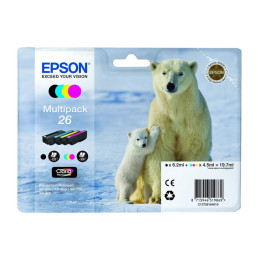 Zestaw tuszy Epson T2616 do XP-600/700/800 | 19,7ml |  CMYK