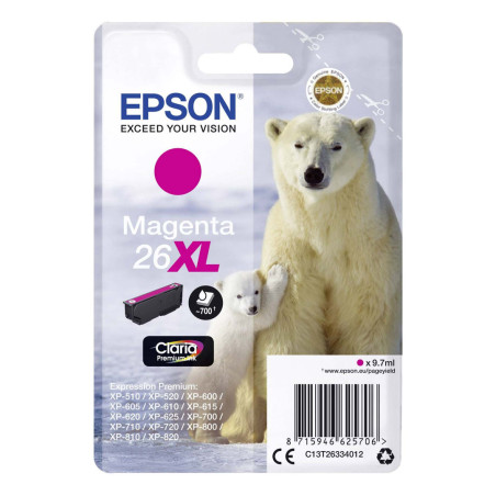 Tusz Epson T2633 do XP-600/700/800 | 9,7ml | magenta