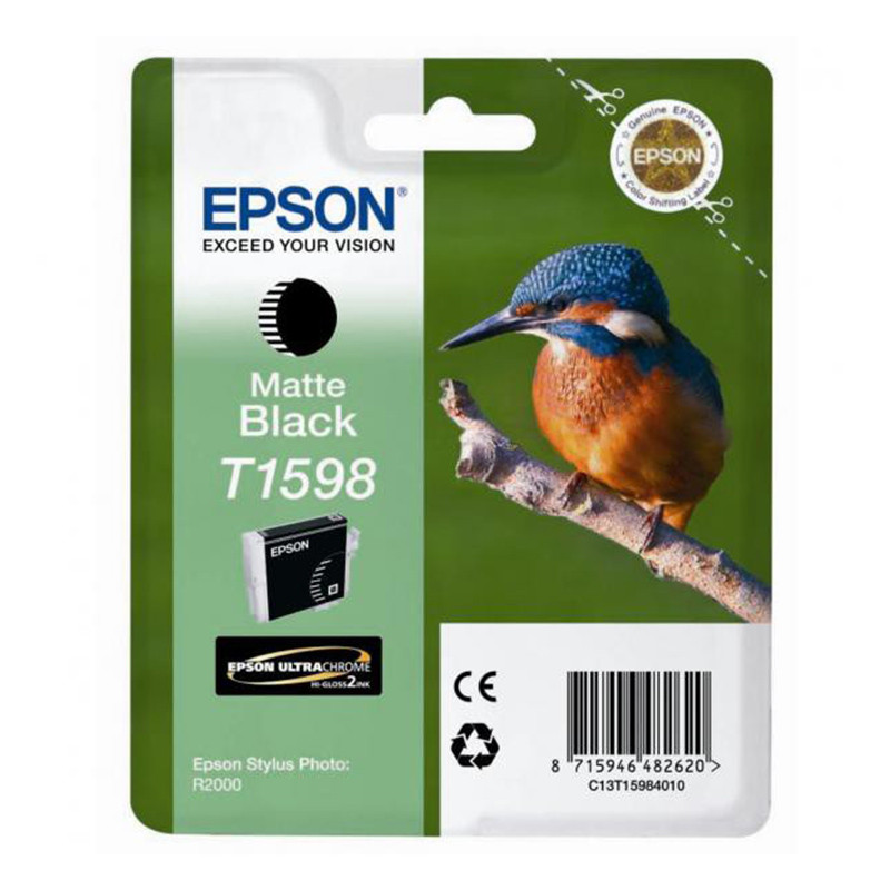 Tusz Epson T1598 do Stylus Photo R2000 | 17ml | matte black Tusz Epson T1598 do Stylus Photo R2000 | 17ml | matte black