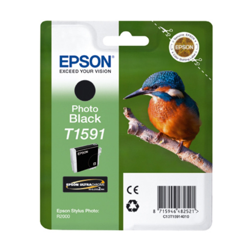 Tusz Epson T1591 do Stylus Photo R2000 | 17ml | photo black Tusz Epson T1591 do Stylus Photo R2000 | 17ml | photo black