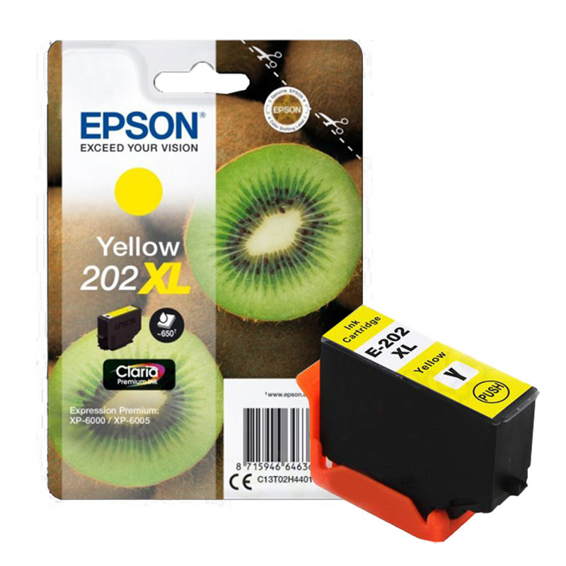 Tusz Epson 202XL do XP-6000 | 650str. | 8,5 ml | yellow Tusz Epson 202XL do XP-6000 | 650str. | 8,5 ml | yellow